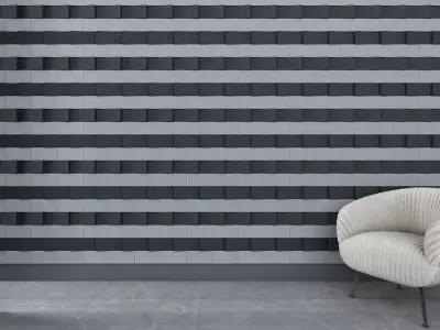 3d Wall panel Low-poly 3D model 5