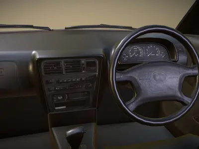 Toyota Chaiser 99 year Low-poly 3D model