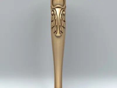 Furniture leg 006 3D model