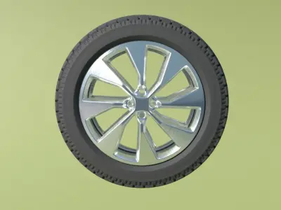 tire wheel 3D 3D model
