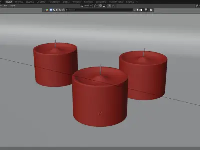 Candles 3D model