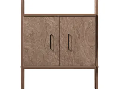 Bookcase Mini with Cabinet 3D model