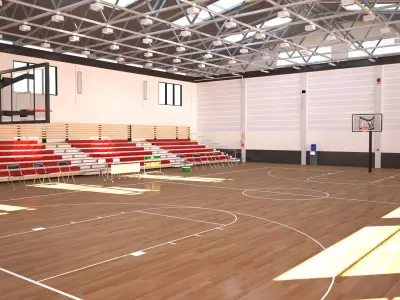 School Gymnasium 3D model