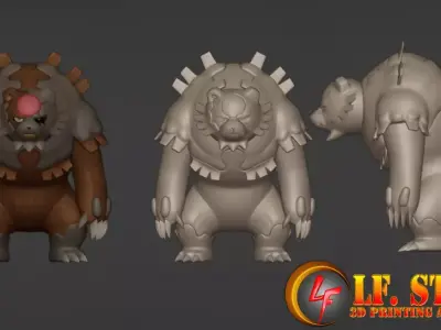 Pokemon Ursaluna BloodMoon 3D model