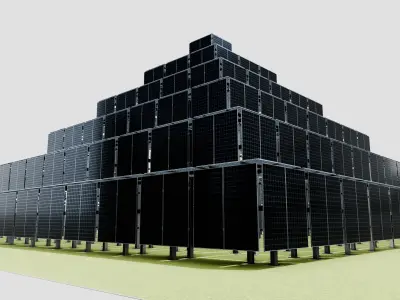 Solar Pyramid Type-1 3D model