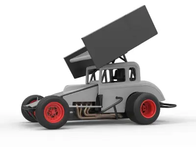 New Zealand Modified stock car Scale 1 to 25 3D print model