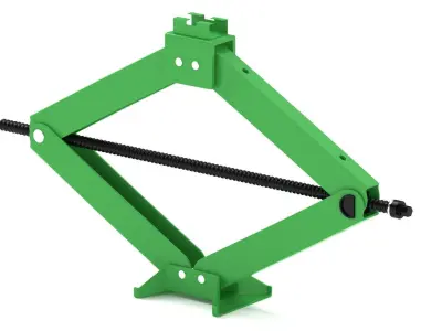 Green Car Jack  3D model