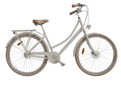 City bike retro 3D model