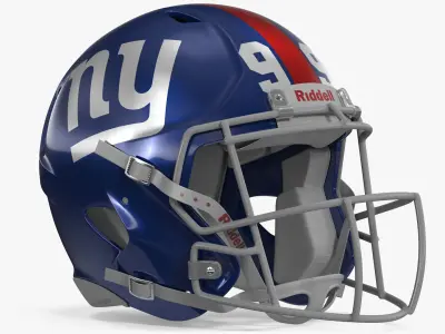 New York Giants American Football Helmet 3D model
