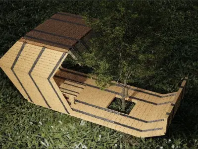 Arch Style Gargens 3D model