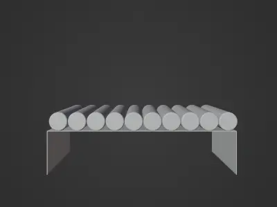 Modern couch 3D model