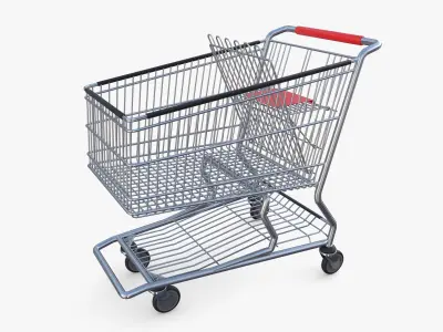 Shopping cart v6 3D model