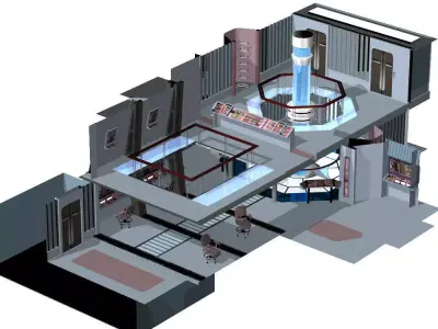Starship Engineering Room 3 3D model
