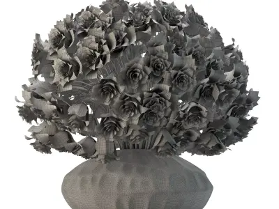 Flower Set Rose 3D model