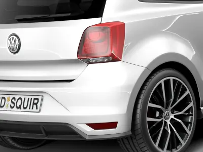 Volkswagen Polo GTi 3-door 2015 3D model