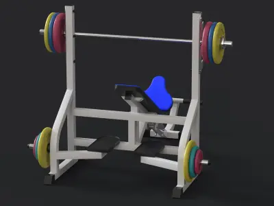 Olympic Bench 3D model