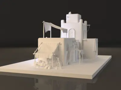 Old arabic house  3D model
