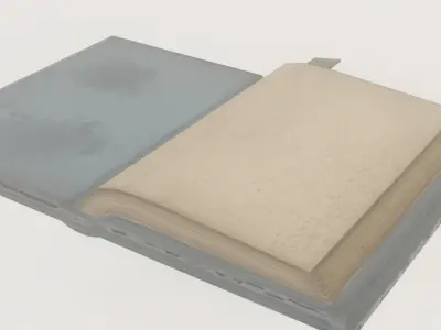 Low-Poly Stylized Book Game Ready Low-poly 3D model