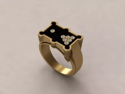 Billiards game controller ring 3D print model