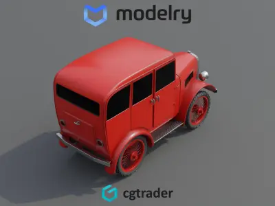 Hatchback Car 3D model purchase