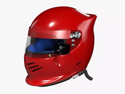 Bieffe Aero Racing Helmet 3D model