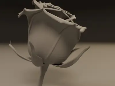 Rose flower 3D print model purchase