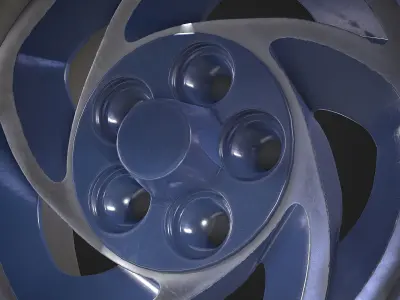 chevy astro rim Low-poly 3D model