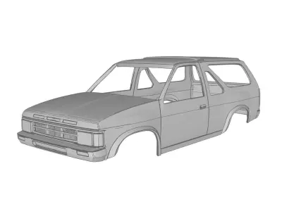 87 Nissan Pathfinder  3D print model