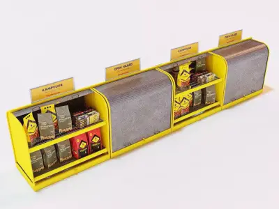 Charcoal Firelighters and Storage 3D model