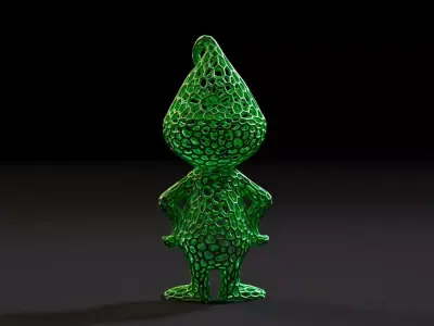Grinch Voronoi 3D print model