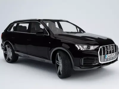 AudI Q7  2020 Low-poly 3D model