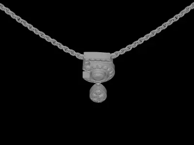 CHANEL - ETERNAL N5 - NECKLACE SIMPLE 3D print model