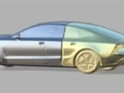 3D Printable Car USB - Audi A7 2018 model 3D print model