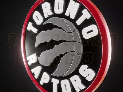Toronto Raptors logo - Cinematic - 3D print 3D model