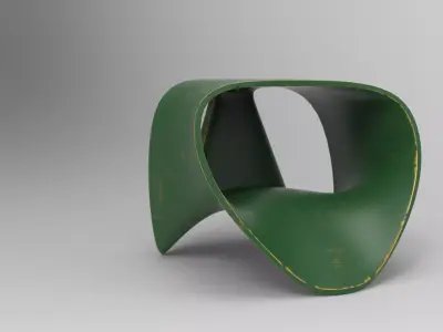 Guma Chair Low-poly 3D model