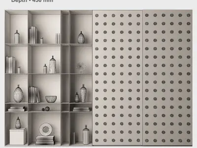 Furniture composition 51 3D model