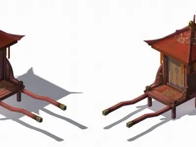 Game Official - Transport - Carriage 02 3D model