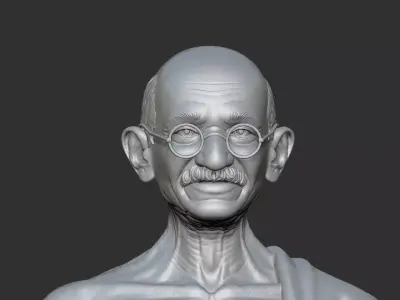 Mahatma Gandhi Bust 3D print model