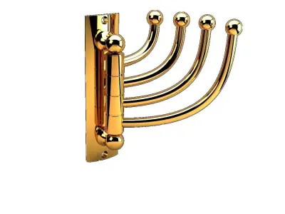 Ribbed Clover Hanger Quadripartite 3D model