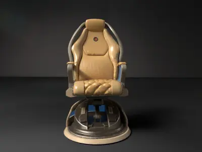 chair sci fi Low-poly 3D model