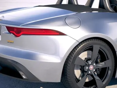 Jaguar F-Type 400 sport Convertible 2018 3D model