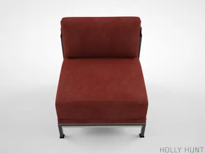 Holly Hunt Tweed Lounge Chair  3D model