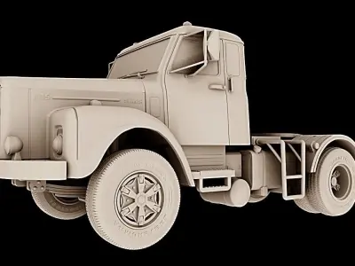 SCANIA 111 TOCO BED CABIN 3D print model