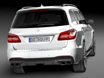 Mercedes-Benz GLS63 AMG 2017 3D model