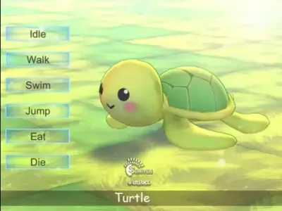 Cute Turtle Low-poly 3D model buy