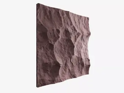 318-RockPanel sandstone wall texture 3D model