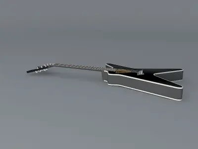 Dean ML acoustic guitar Free 3D model