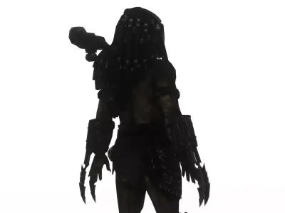 Predator Spartan Armored Sci Fi Warrior 3D Model Low-poly 3D model