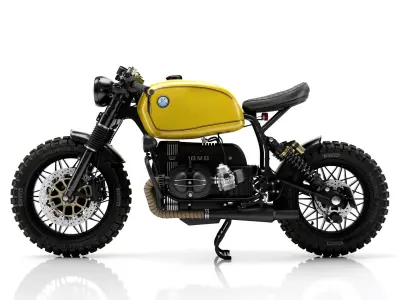 Cafe Racer R80 Motorcycle  3D model