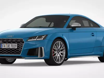 3D Audi TT 2019 Detailed Interior 3D model